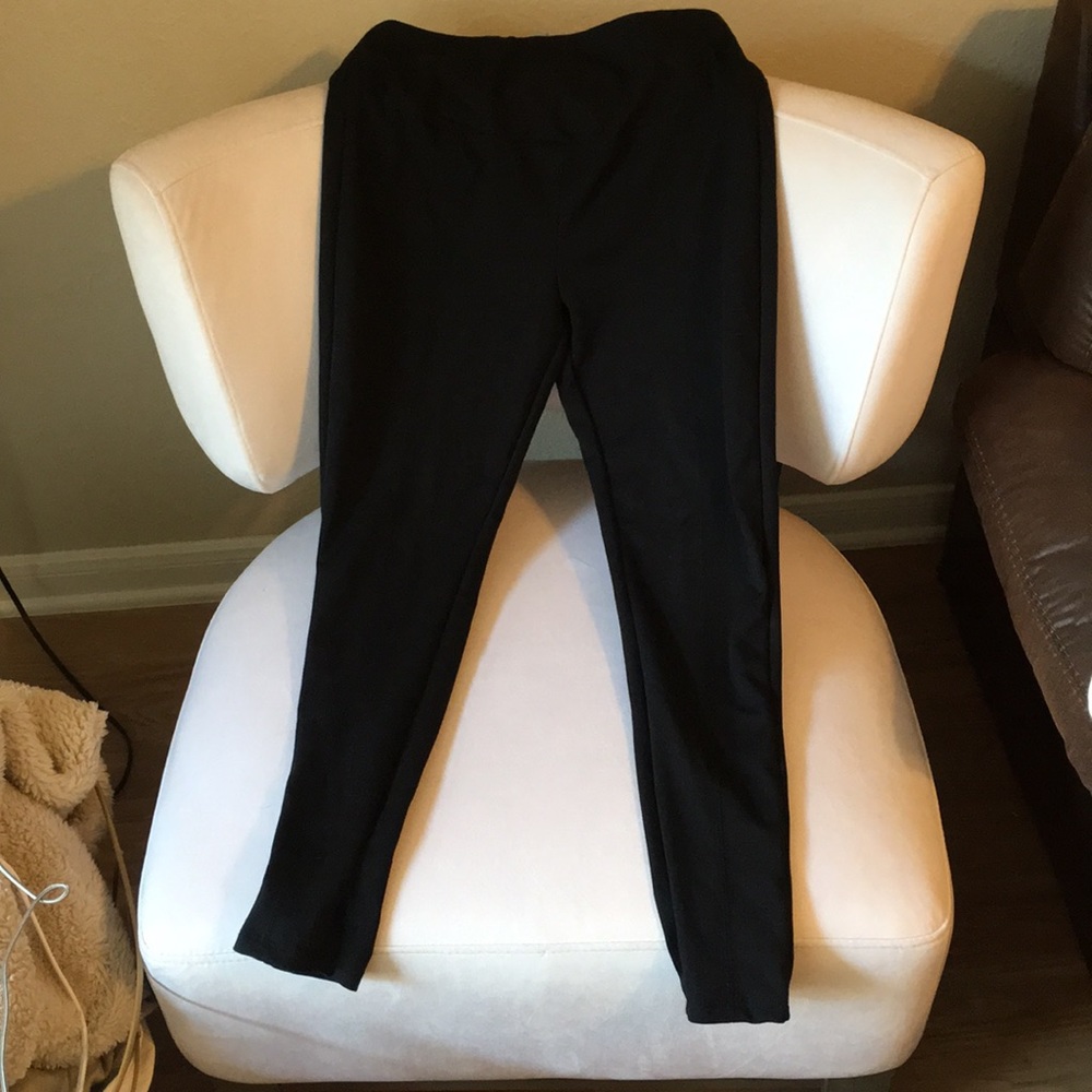 Black thick leggings